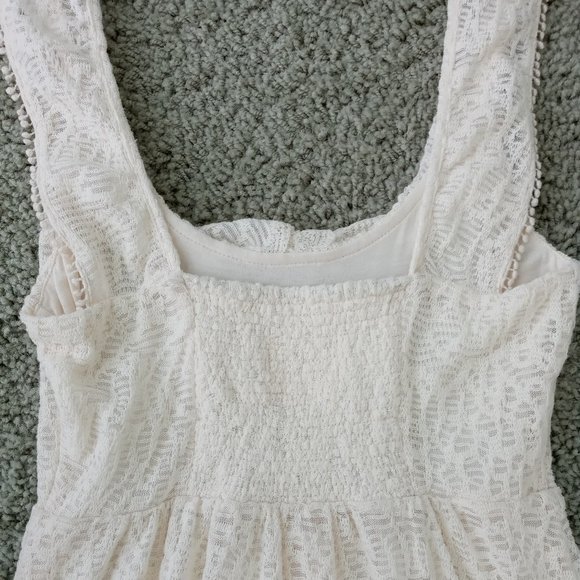 NWT Anthropologie Maeve Ivory A-Line Lace Lined Dress - Picture 5 of 9